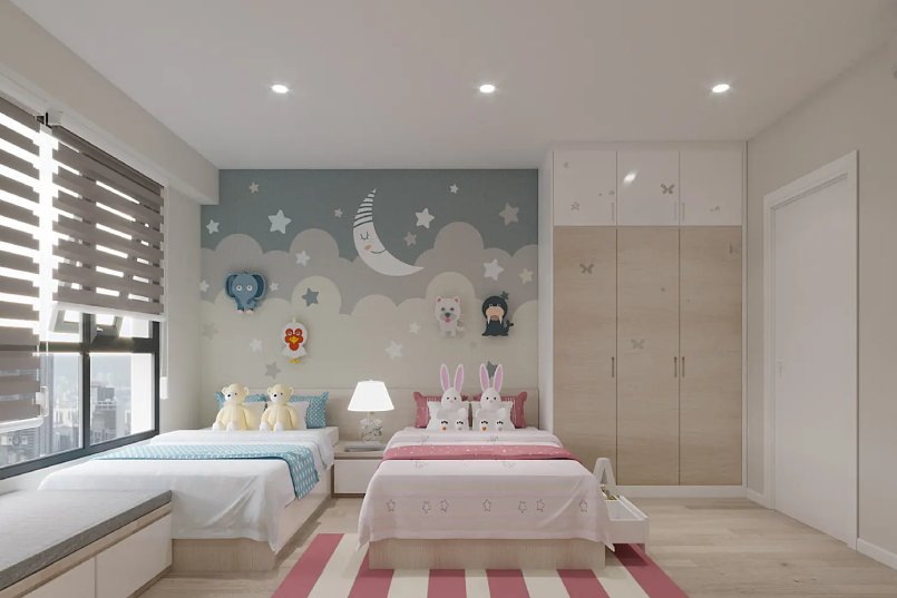Tổng hợp những mẫu tranh dán tường đẹp cho phòng ngủ trẻ em